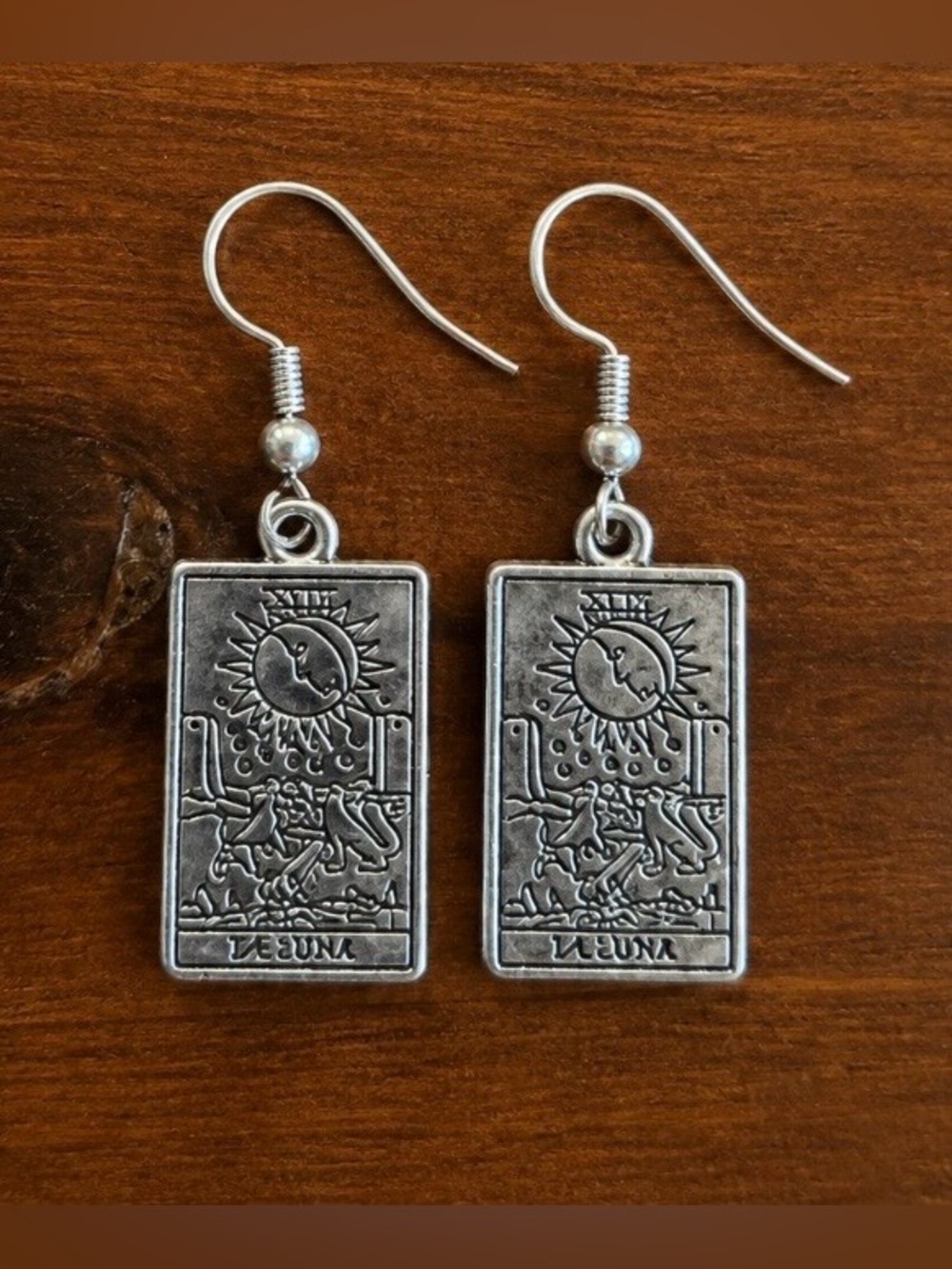 La Luna Tarot Card Earrings